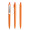 prodir DS8 Soft Touch PSR Push Kugelschreiber, orange, silber, Schreibfarbe: blau