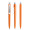 prodir DS8 Soft Touch PSR Push Kugelschreiber, orange, silber matt, Schreibfarbe: blau