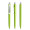 prodir DS8 Soft Touch PSR Push Kugelschreiber, limette, silber matt, Schreibfarbe: blau