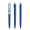 prodir DS8 Soft Touch PSR Push Kugelschreiber, blau, silber matt, Schreibfarbe: blau