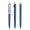 prodir DS8 Soft Touch PSR Push Kugelschreiber, sodalithblau, silber matt, Schreibfarbe: blau