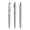 prodir DS8 Soft Touch PSR Push Kugelschreiber, delfingrau, silber, Schreibfarbe: blau