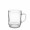 Henkelbecher klarglas 26 cl, stapelbar, gehärtetes Sicherheitsglas