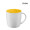 Kössinger Ennia Inside Tasse, weiß, gelb