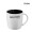 Kössinger Ennia Inside Tasse, weiß, schwarz