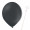 Luftballon „Standard“, Größe S (ø ca. 27 cm) in anthrazit mit Ballonhalte-Drahtstab
