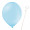 Luftballon „Standard“, Größe M (ø ca. 30 cm) in hellblau mit Ballonhalte-Drahtstab