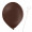 Luftballon „Standard“, Größe M (ø ca. 30 cm) in kakaobraun mit Ballonhalte-Drahtstab