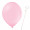 Luftballon „Standard“, Größe S (ø ca. 27 cm) in rosa mit Ballonhalte-Drahtstab