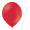Luftballon „Standard“, Größe L (ø ca. 33 cm) in rot mit Ballonhalte-Drahtstab