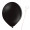 Luftballon „Standard“, Größe L (ø ca. 33 cm) in schwarz mit Ballonhalte-Drahtstab