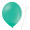 Luftballon „Standard“, Größe M (ø ca. 30 cm) in türkisgrün mit Ballonhalte-Drahtstab