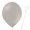 Luftballon „Pastell“, Größe M (ø ca. 30 cm) in warmes grau mit Ballonhalte-Drahtstab
