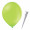 Luftballon „Standard“, Größe L (ø ca. 33 cm) in apfelgrün mit FUNNYBLOON® "BASIC"