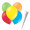 Luftballon „Standard“, Größe M (ø ca. 30 cm) in bunt gemischt mit FUNNYBLOON® "BASIC"