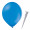 Luftballon „Standard“, Größe L (ø ca. 33 cm) in mittelblau mit FUNNYBLOON® "BASIC"