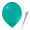 Luftballon „Standard“, Größe M (ø ca. 30 cm) in türkisblau mit FUNNYBLOON® "BASIC"