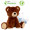 Kuscheltier RecycelBär®, braun, S