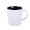 Sublimationsbecher "Berg Art Solid", 380 ml, weiß, schwarz