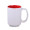 Sublimationsbecher "Nevada Art Solid", 450 ml, weiß, rot