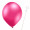 Luftballon „Metallic“, Größe L (ø ca. 33 cm) in magenta mit Ballonhalte-Drahtstab