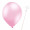 Luftballon „Metallic“, Größe S (ø ca. 27 cm) in rosa mit Ballonhalte-Drahtstab