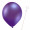 Luftballon „Metallic“, Größe S (ø ca. 27 cm) in violett mit Ballonhalte-Drahtstab