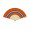 FUNFAN Fächer, orange