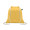OSOLE DRAW COLOUR Kordelzugbeutel Fairtrade 180g, gelb