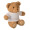JACKIE Teddybär mit T-Shirt 23cm, weiß