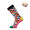 FUNNY M Socken 38-42, fuchsia