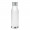 GLACIER RPET Trinkflasche RPET 600ml, transparent weiß