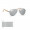 HONIARA Sonnenbrille Bambus, silber glänzend
