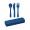 RIGATA Besteck-Set PP, blau