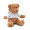 JOHNNY Teddybär mit Hoody , weiß