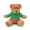 JOHNNY Teddybär mit Hoody , grün