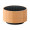 SOUND BAMBOO Runder wireless Lautsprecher, schwarz