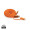 Arc ultradünnes 60W 2-in-1 Magnetkabel, orange