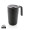 GRS recycelte PP und Stainless Steel Tasse mit Griff, schwarz