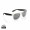Gleam Sonnenbrille aus RCS rec. PC mit verspiegelten Gläsern, schwarz, weiß