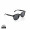Weizenstroh Sonnenbrille, schwarz