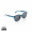 Weizenstroh Sonnenbrille, blau