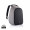 Bobby Hero XL Anti-Diebstahl-Rucksack, grau, grau
