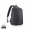 Bobby Soft, Anti-Diebstahl-Rucksack, schwarz, grün