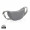 Crescent AWARE™ RPET Half-Moon Sling Tasche, Silbergrau