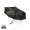 Kaycey 21“ Auto-Open Mini-Regenschirm aus AWARE™ rPET, schwarz
