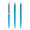 prodir QS01 PMS Push Kugelschreiber, cyan, silber matt
