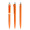 prodir QS01 PMT Push Kugelschreiber, orange, silber matt, Schreibfarbe: blau