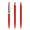 prodir QS01 Soft Touch PRS Push Kugelschreiber, rot, silber