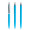 prodir QS01 Soft Touch PRS Push Kugelschreiber, cyan, silber matt